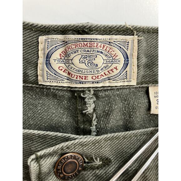 Vintage Abercrombie & Fitch Green Gray Jeans Men’s Size 38x32 - Picture 8 of 11